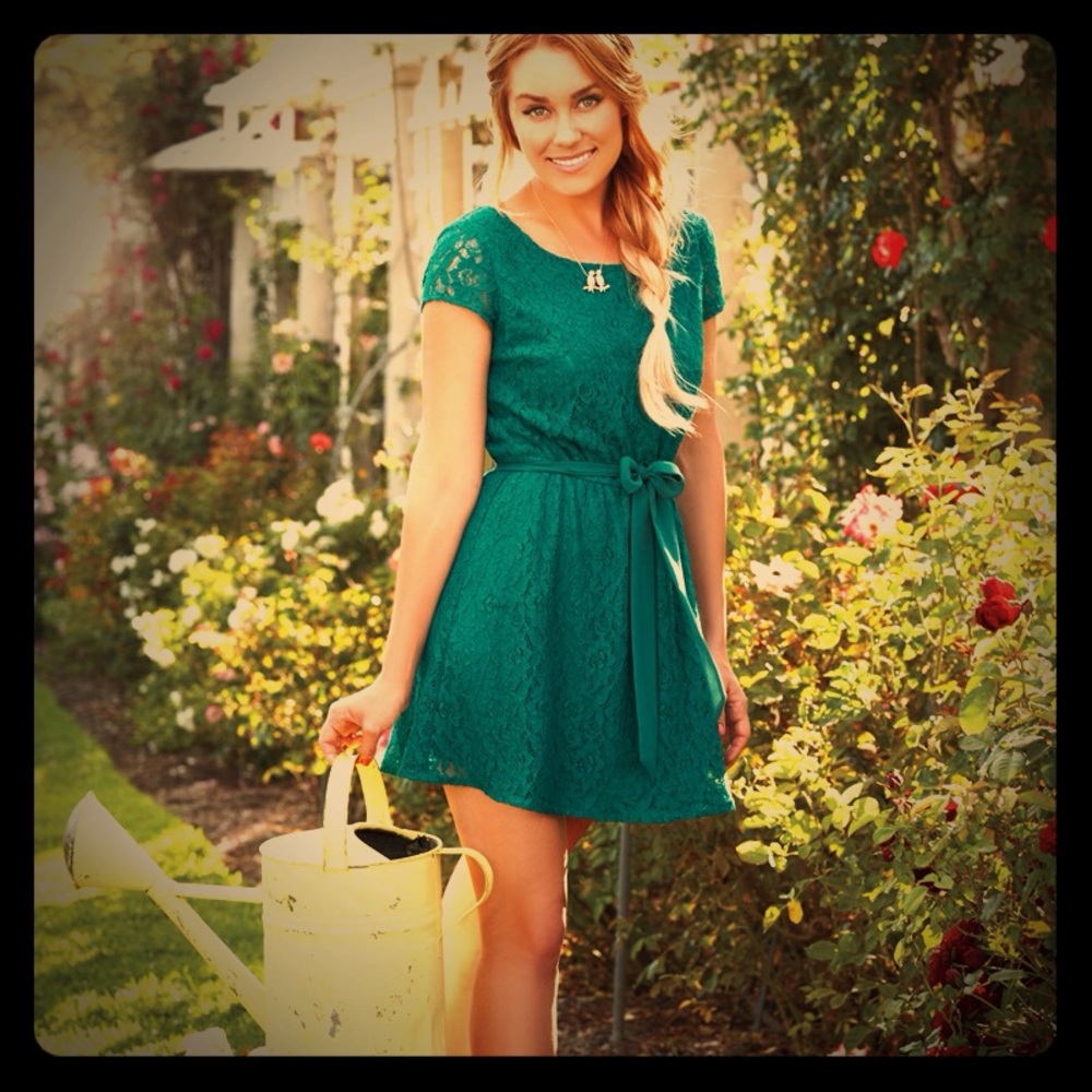 LC Lace Green Dress